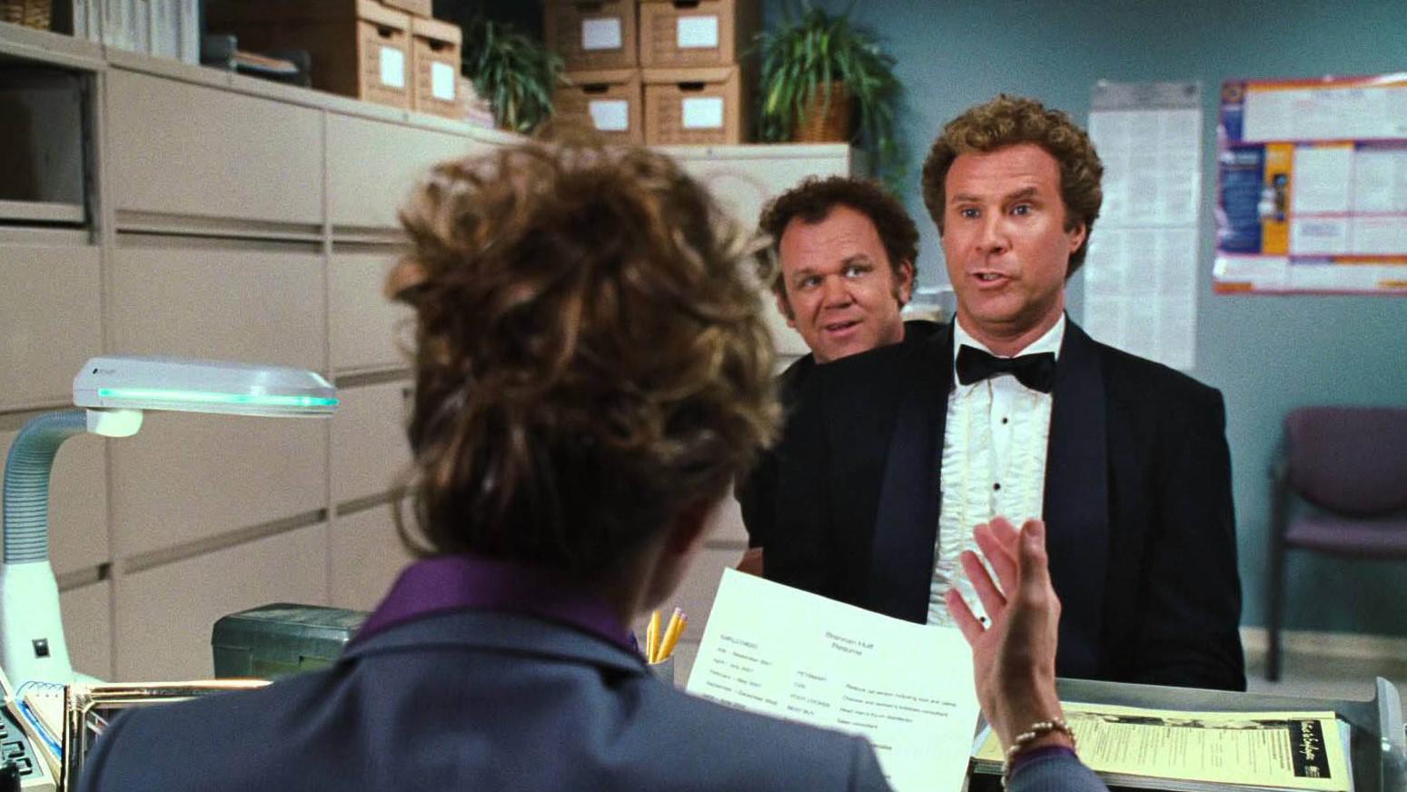 Will Ferrell and John C. Reilly interviewing for a job in 